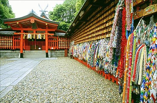 特写,折纸,悬挂,京都,日本