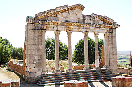 希腊艺术,希腊风格,时期,遗址,建筑,二世纪,广告,阿尔巴尼亚