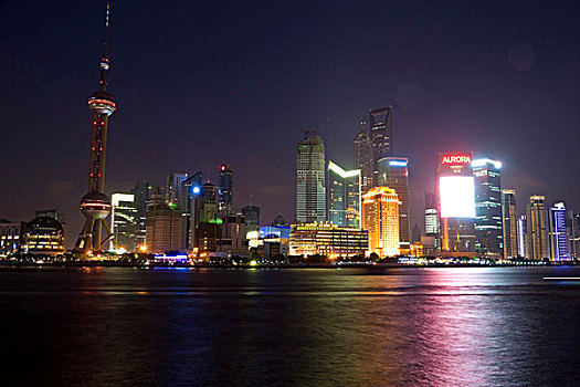 夜晚,上海,中国,亚洲