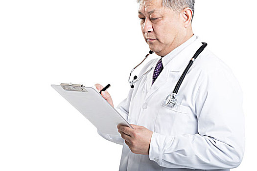 隔絕,老,亞洲人,男人,醫生,白色,制服,文字