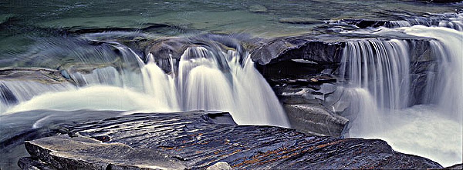 瀑布,弗雷泽河,省立公园,落基山脉,不列颠哥伦比亚省,加拿大