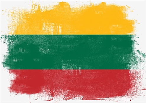 旗帜,立陶宛,涂绘,画刷