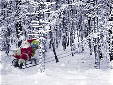 圣诞老人,雪橇运动