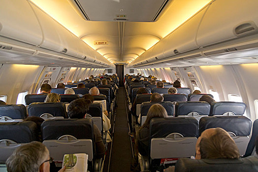 乘客,飞行,飞机,德国,欧洲