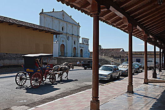 教堂,中心,北美,格拉纳达,尼加拉瓜,中美洲