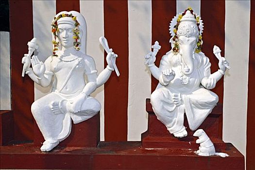 雕塑,湿婆神,象头神迦尼萨,贡伯戈纳姆,泰米尔纳德邦,印度