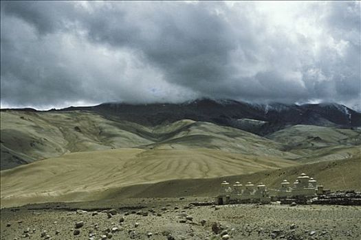 喜马拉雅山,印度,纪念碑,高原,喜爱