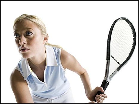 网球手,球拍