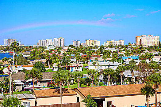 代托纳比奇,佛罗里达,俯视,港口,橙色,美国