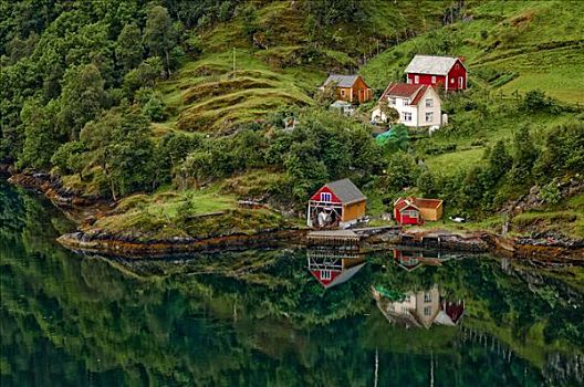 住宅区,木料,建筑,挪威,斯堪的纳维亚,欧洲