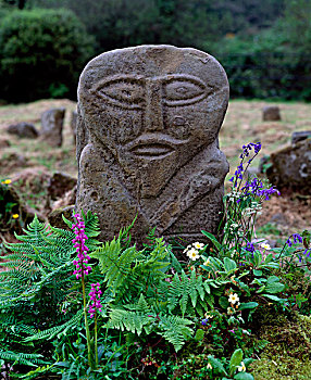 石头,长围巾,岛屿,弗马纳郡,爱尔兰