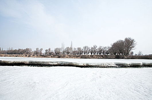 雪地,雪原,郊外,北方