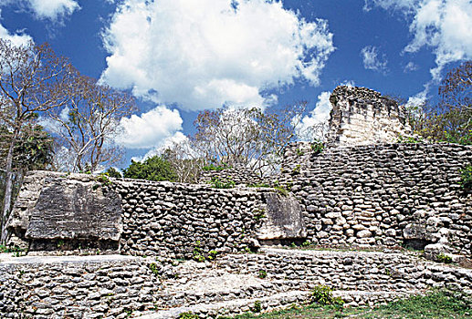古遗址,建筑,玛雅,危地马拉