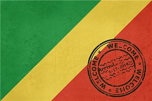 欢迎,刚果,旗帜,护照