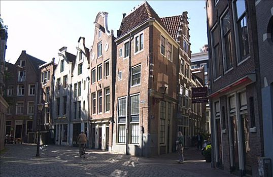街头一景,红灯,地区,阿姆斯特丹,荷兰