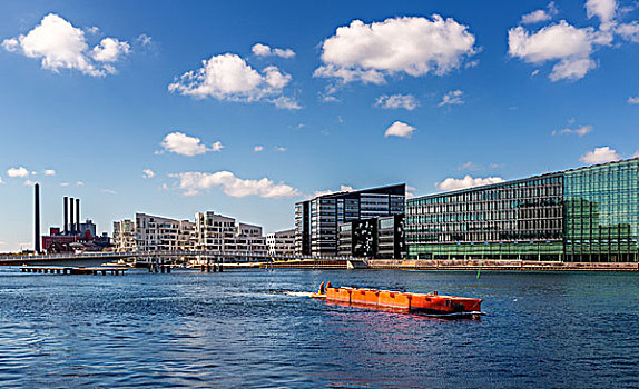 现代,城市公寓,写字楼,哥本哈根,港口,丹麦,欧洲