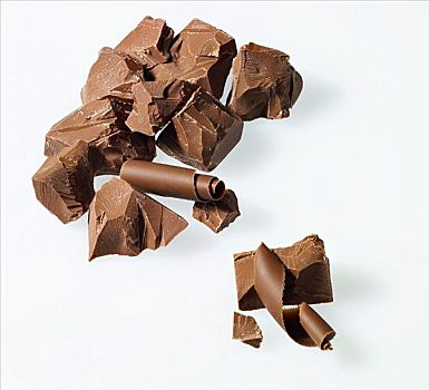 巧克力块,巧克力刨花