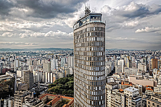 风景,意大利,建筑,高处,城市,摩天大楼,圣保罗,巴西