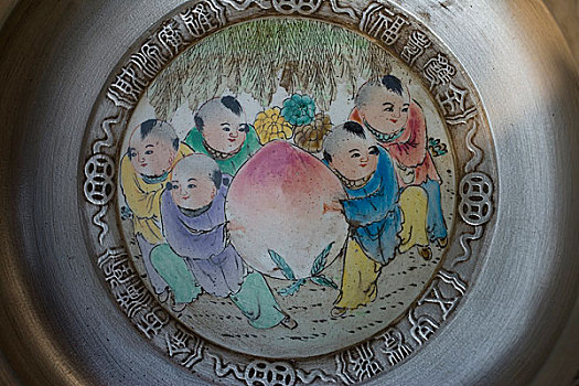 北京春节庙会上的工艺品