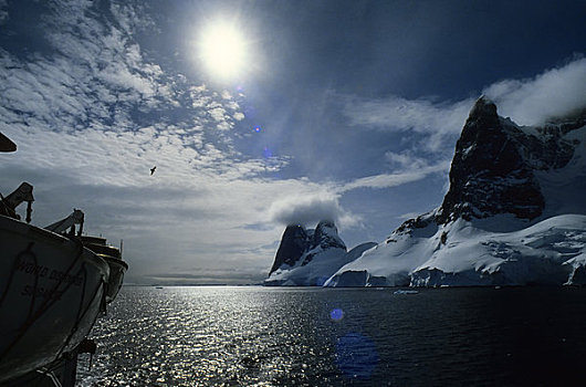 南极,雷麦瑞海峡,山峦,半岛