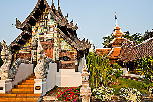 寺院,契迪,清迈,泰国