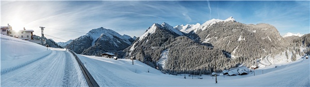 冬天,阿尔卑斯山
