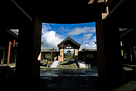 玉龙雪山脚下,悦榕庄风景