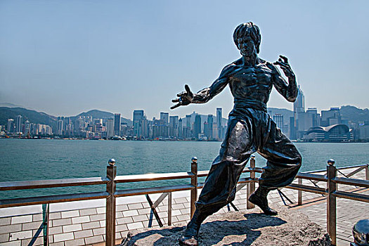 香港九龙维多利亚湾星光大道雕塑