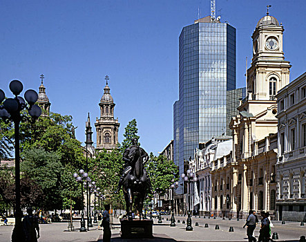 智利,圣地亚哥,广场,阿玛斯