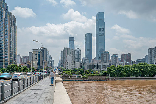 长沙城市风光－湘江,橘子洲及湘江两岸