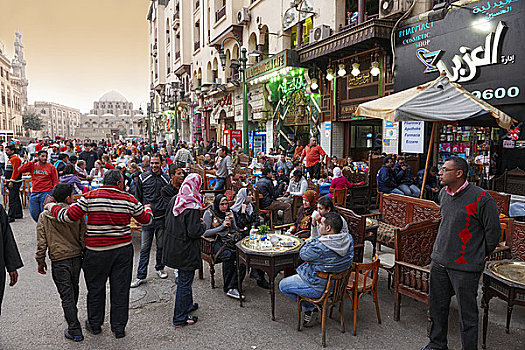 露天咖啡,露天市场,开罗,埃及
