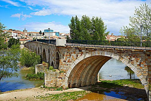 萨莫拉,石桥,杜罗河,河,西班牙