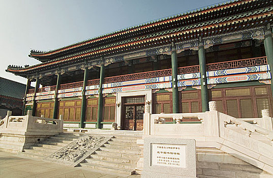 北京北海公园内的古建筑石刻
