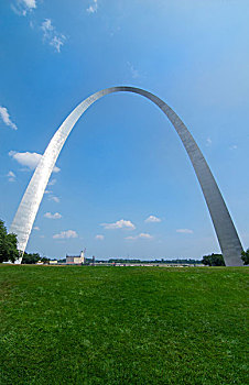 圣路易斯,密苏里,圣路易斯拱门,拱形,脚,高,建造,钢铁