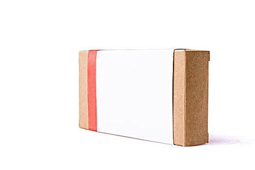 褐色,包装,盒子,隔绝,背景