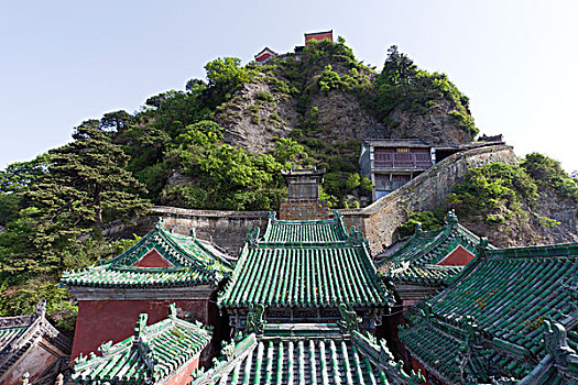 武当山天柱峰金顶景区,太和宫的建筑局部