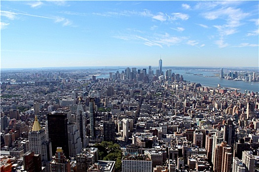 纽约,俯视,全景