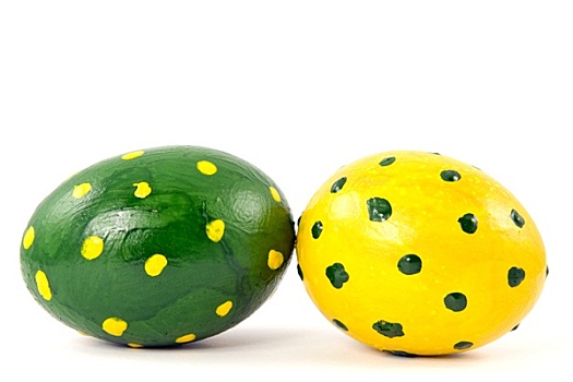 绿色,黄色,复活节彩蛋