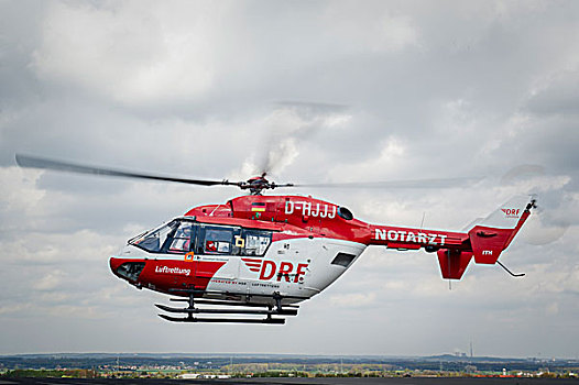 救助,直升飞机,空气,多特蒙德,北莱茵威斯特伐利亚,德国,欧洲