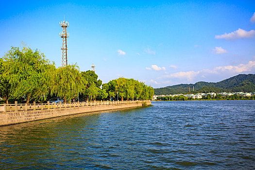 万岱山江,冠英村,水环境治理,五水共治,河道,护岸