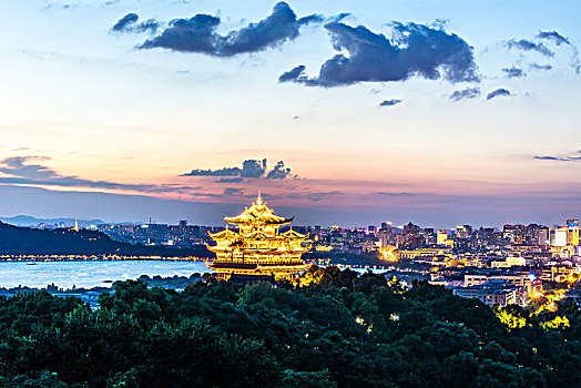 杭州西湖吴山风景区