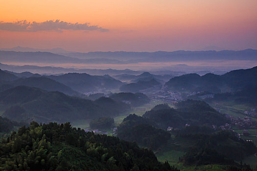 湖南,梯田,田园风光