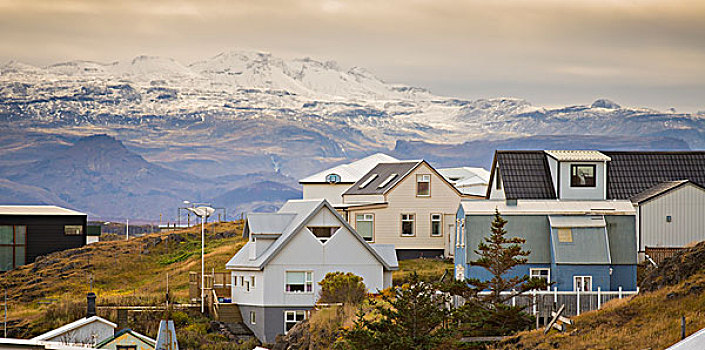 房子,乡村,斯奈山半岛,冰岛
