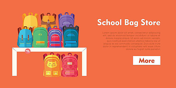 书包,商店,背包,紫色背景,多样,现代,包,学校,绿色,黄色,褐色,蓝色,紫色,红色,白色,桌子,不同,健身,尺寸,彩色,设计,矢量,插画