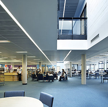 大学,建筑师,2008年,内景,展示,学生,宽敞,图书馆