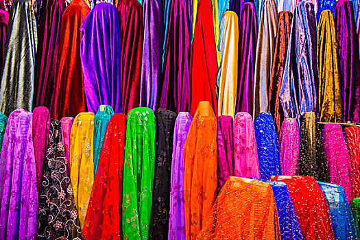 彩色,服装,集市,苏莱曼尼亚,库尔德斯坦,伊拉克,大幅,尺寸