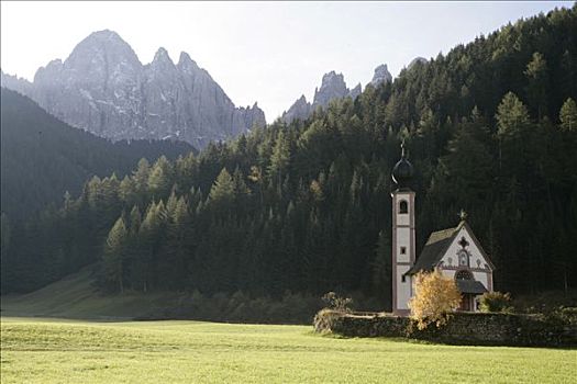 小教堂,白云岩,南蒂罗尔,意大利