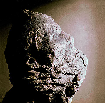 男人,头部,嘴,遮盖,火山岩