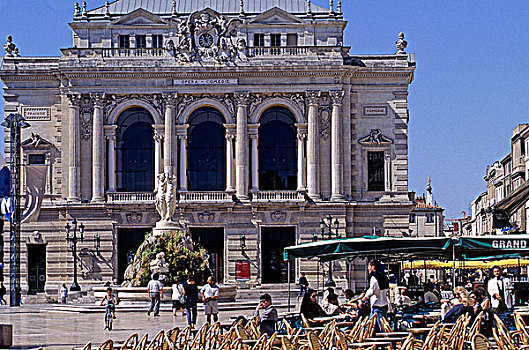 法国,朗格多克-鲁西永大区,蒙彼利埃,歌剧院