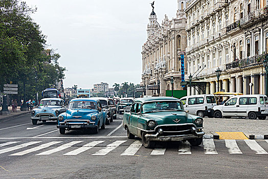 古巴,哈瓦那,交通,老爷车